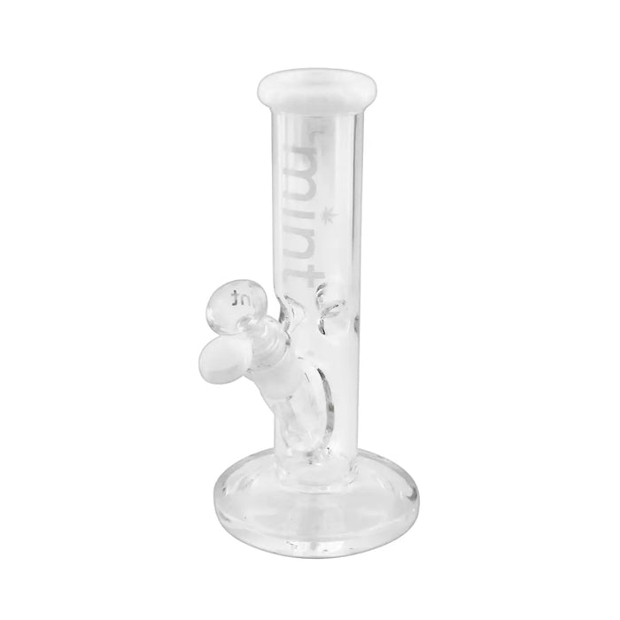 8" Mint Glass Stubby Straight Tube Bong