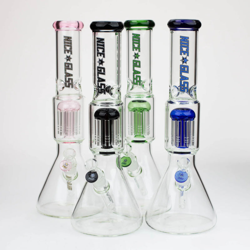 16" Nice Glass L718 Tree Arm Percolator Beaker Bong (5mm)