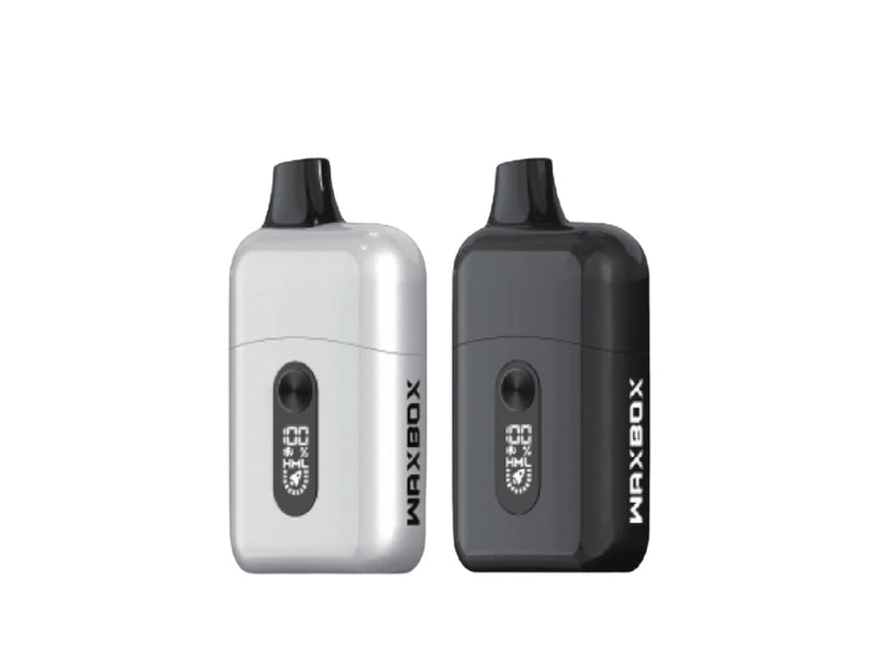 Nova - Waxbox Vaporizer - Sparkly White & Jet Black - Bongs Canada