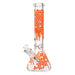OG Original - 14" Glow-in-the-Dark Honeycomb Splash Beaker Bong - Orange - Bongs Canada