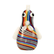 Arsenal - Arsenal Funky Penguin Glass Hand Pipe - Orange - Bongs Canada