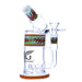 Legendary brand 12 Inch tall 9mm thick glass Barrel Can Bubbler in Orange
