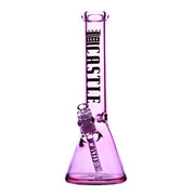 Castle Glassworks - 14" Electroplated Bong - Pink - Bongs Canada