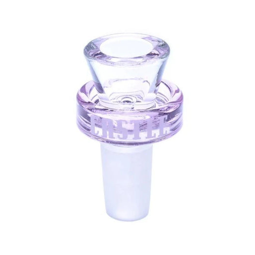 Castle Glass - 14mm Puck Bowl - Pink - Bongs Canada