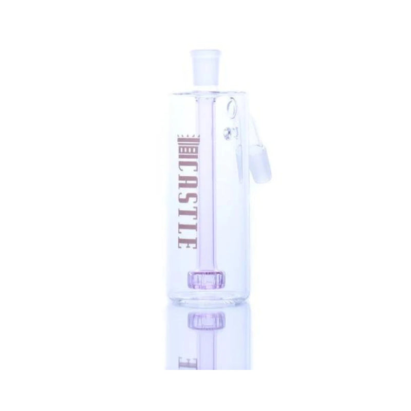 Castle - 14mm Glass Showerhead Ashcatcher - Pink - Bongs Canada