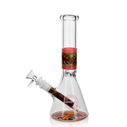 Arsenal Glass - 10" Arsenal Visionary Series Glass Bong - Pink - Bongs Canada