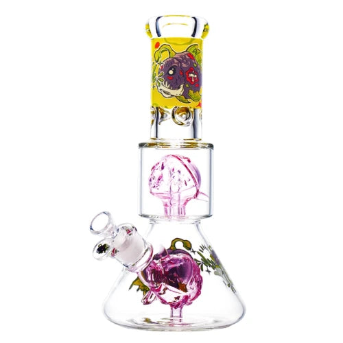 Cheech - 12” Monster Piranha Bong - Pink - Bongs Canada