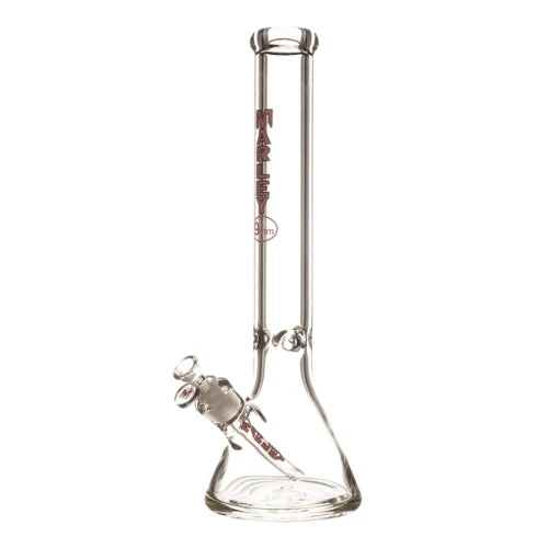 Marley - 16" 9mm Marley Clear Beaker Bong - Pink - Bongs Canada
