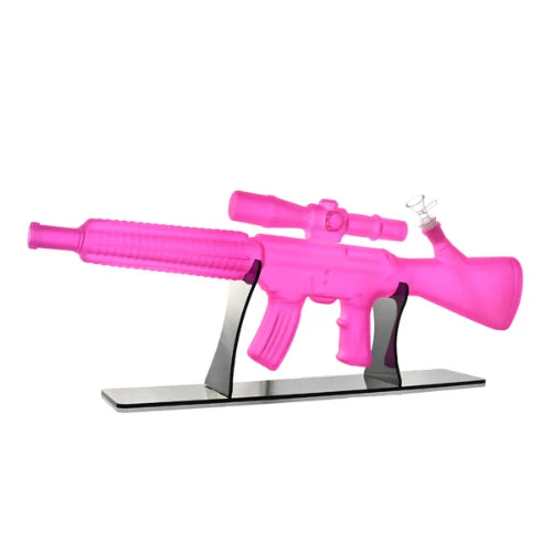 Arsenal Glass - 24" Thunderstrike Frosted Glass Bong - Pink - Bongs Canada