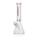 14" tall 5mm thick arsenal brand beaker bong in pink