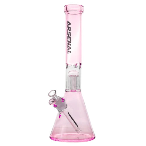 Arsenal - Arsenal Tree Perc Beaker Bong - Pink - Bongs Canada