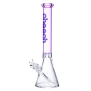 18 inch tall Cheech beaker bong made with 7mm glass and pink top tube