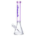 18 inch tall Cheech beaker bong made with 7mm glass and pink top tube