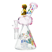 Cheech - 9 Inch Happy Bird Waterpipe - Pink - Bongs Canada