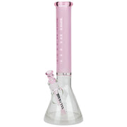 Castle Glass - Frosted Castle Glass Beaker - Pink - Bongs Canada