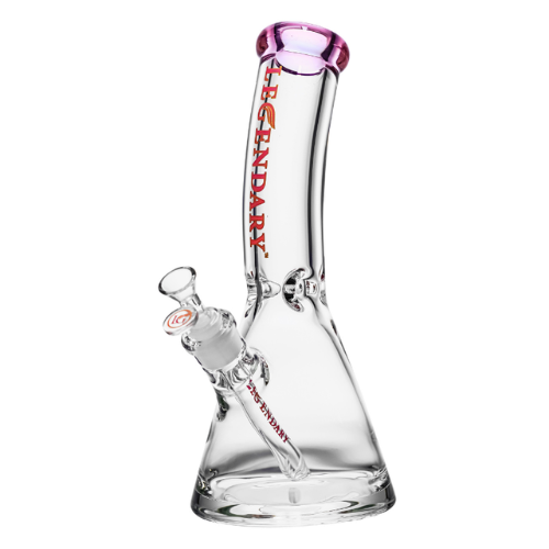 Legendary - 12 Inch Bend Neck Beaker - Pink - Bongs Canada