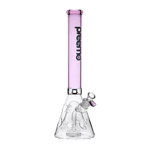 Preemo - 18” Showerhead to Swiss Perc Beaker - Pink - Bongs Canada