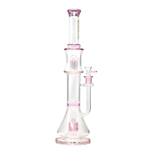 Preemo - 19” Triple Perc Bong - Pink - Bongs Canada