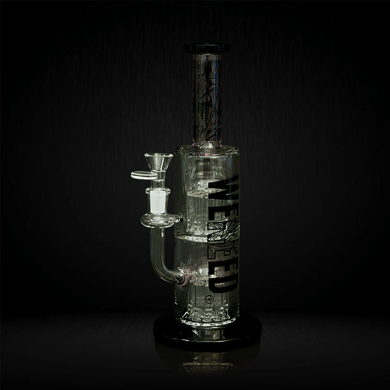Pink 12" WENEED Dark Matter Duo Dab Rig Bongs Canada
