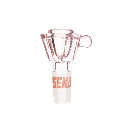 Arsenal Glass - 14mm Hexagon Diamond Glass Bowl – Pink - Bongs Canada