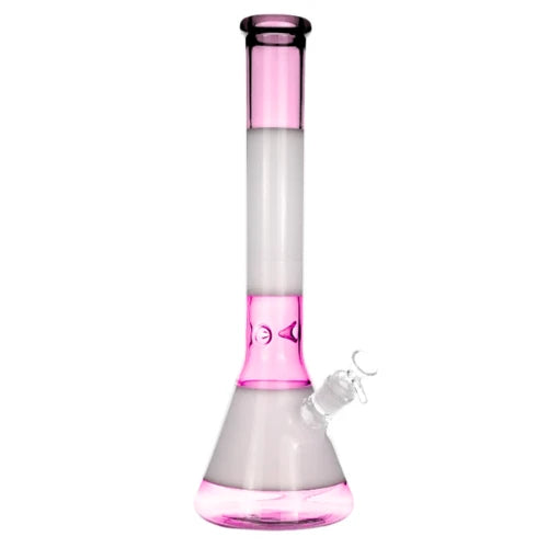 Arsenal Glass - 16” Dual Tone Elegance Beaker Bong - Pink - Bongs Canada