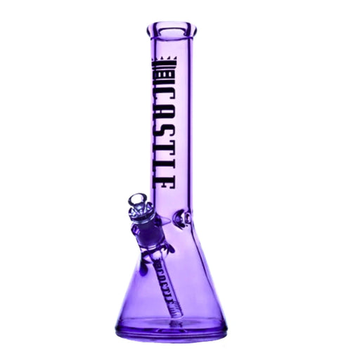 Castle Glassworks - 14" Electroplated Bong - Purple - Bongs Canada