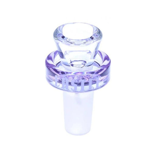 Castle Glass - 14mm Puck Bowl - Purple - Bongs Canada