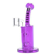 Castle brand 8.5 inch tall full colour purple dab rig including banger