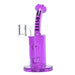 Castle brand 8.5 inch tall full colour purple dab rig including banger