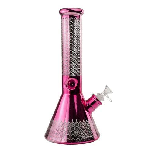 Infinity - 12” 7mm Infinity Loop Glass Bong - Purple - Bongs Canada