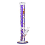 Nice Glass - 16” Straight Shooter Bong - Purple - Bongs Canada