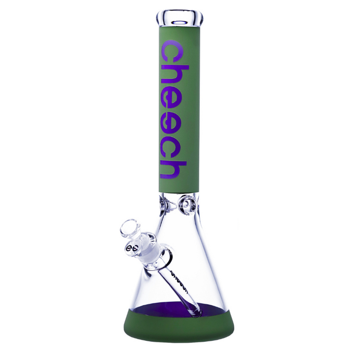 Cheech - 16” 7mm Matte Logo Beaker Bong - Purple - Bongs Canada