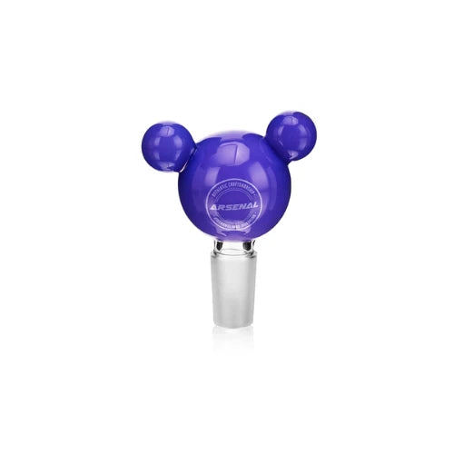 Arsenal - 2.8” Bear Charm Bowl - Purple | Bongs Canada