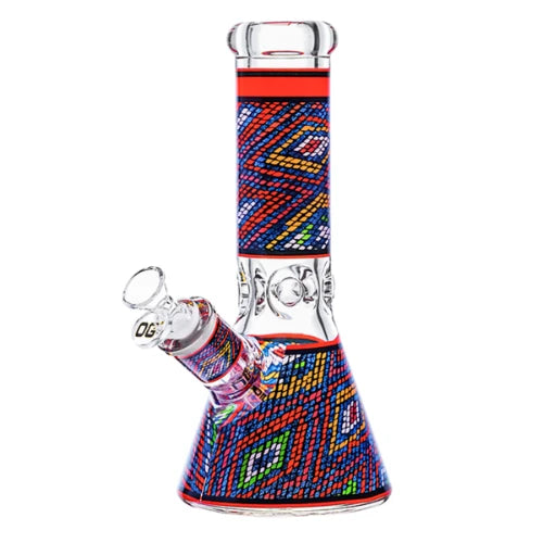 OG Original - 10" 9mm Mosaic Pattern Beaker - Red - Bongs Canada