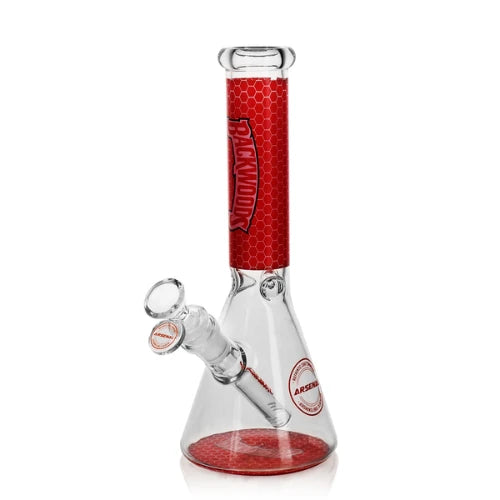 Arsenal - 10" Arsenal BKW Glass Bong - Red - Bongs Canada