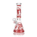 Arsenal - 10" Arsenal Floral Bliss Beaker Bong - Red - Bongs Canada