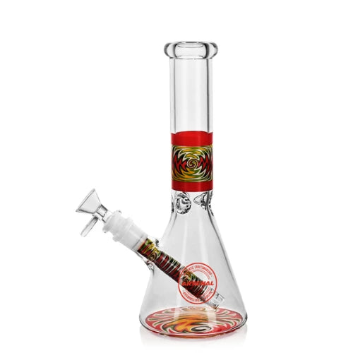 Arsenal Glass - 10" Arsenal Visionary Series Glass Bong - Red - Bongs Canada