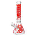 OG Original - 14" Glow-in-the-Dark Honeycomb Splash Beaker Bong - Red - Bongs Canada