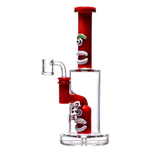 Cheech - 10 Inch Goofy Eye Dab Rig - Red - Bongs Canada