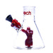 Cheech - 7.5” Pin-Up Build-A-Bong Base - Red - Bongs Canada