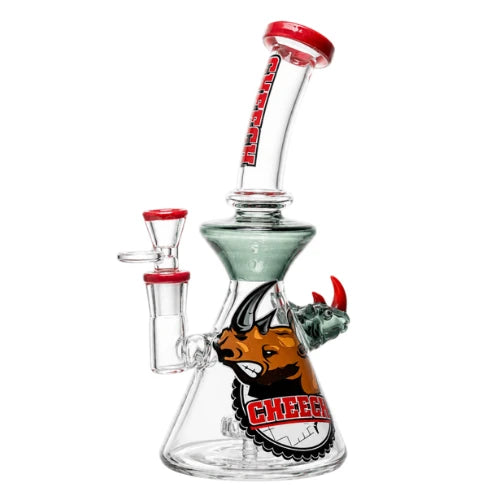 Cheech - 9 Inch Bull Horn Waterpipe - Red - Bongs Canada