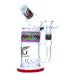 Legendary brand 12 Inch tall 9mm thick glass Barrel Can Bubbler in Red