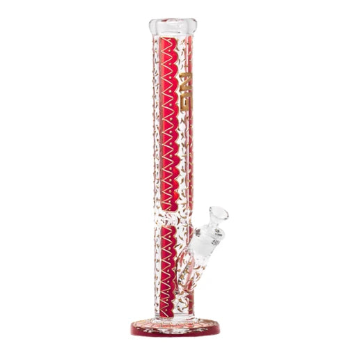 Nice Glass - 16” Straight Shooter Bong - Red - Bongs Canada