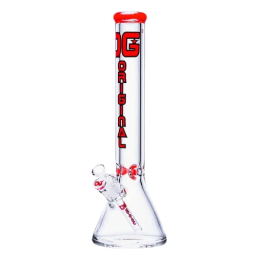 OG Original - 16” 9mm Color Logo Beaker Bong - Red - Bongs Canada