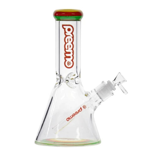 Preemo - 10.5” Triple Band Beaker Bong - Red - Bongs Canada