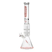 Preemo - 19” Dome Over Double Disc Perc Beaker - Red - Bongs Canada