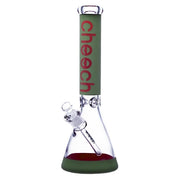 Cheech - 16” 7mm Matte Logo Beaker Bong - Red - Bongs Canada