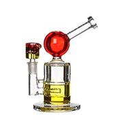 Cheech - 8" Double Color Side Inline Bong - Red | Yellow - Bongs Canada