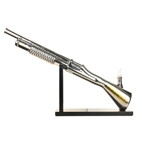 Arsenal Glass - 27" Action MechaX Glass Bong - Silver - Bongs Canada