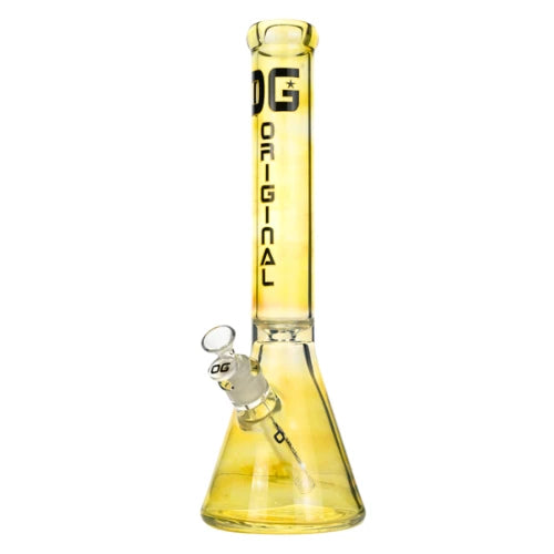 OG Original - 16 Inch 9mm Color Fumed Beaker Bong - Silver - Bongs Canada